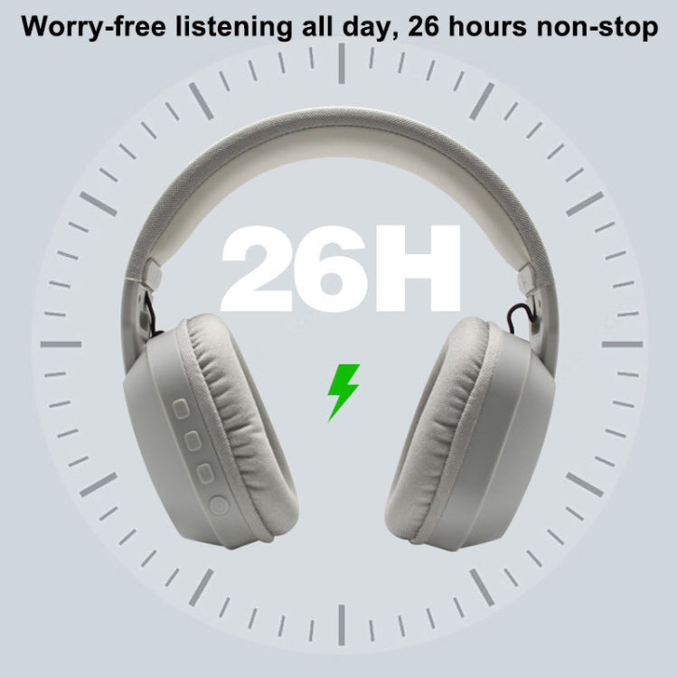 Bluetooth 5.4 Head-mounted RGB Wireless Bluetooth Gaming Headset(Grey) by bashfashion