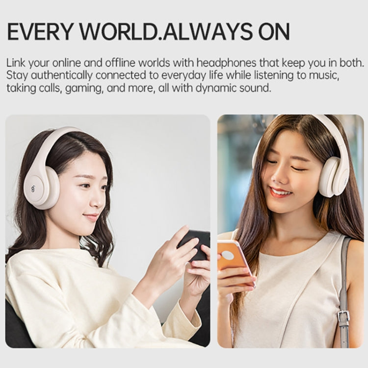P9 ANC Noise Reduction Sports Stereo On-Ear Bluetooth Earphone(Pink) by bashfashion