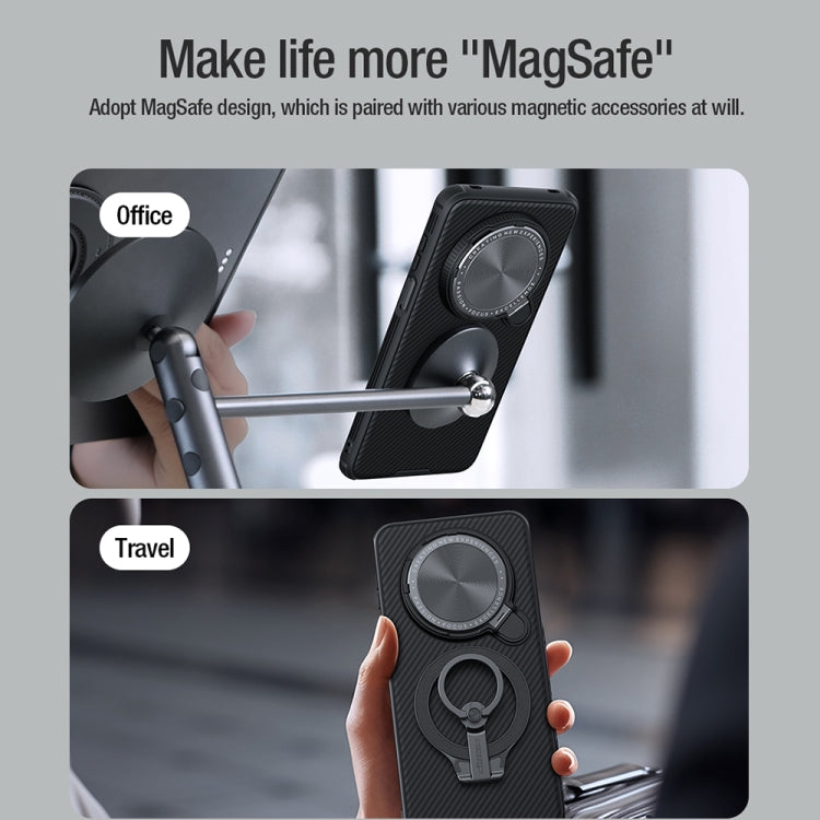 For Huawei Mate 70 Pro / 70 Pro+ NILLKIN CamShield Prop MagSafe Magnetic PC Phone Case(Black) by NILLKIN