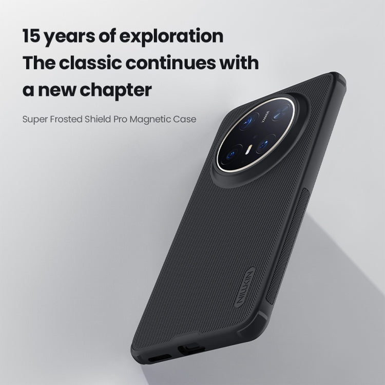 For Huawei Mate 70 Pro / 70 Pro+ NILLKIN Frosted Shield Pro Magnetic Magsafe Phone Case(Black) by NILLKIN