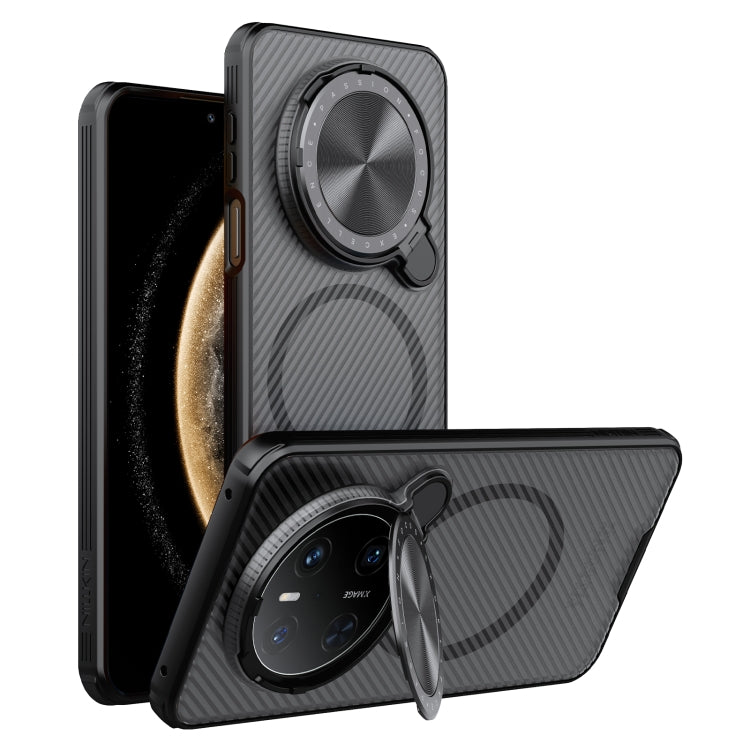 For Huawei Mate 70 NILLKIN CamShield Prop MagSafe Magnetic Translucent PC Phone Case(Black) by NILLKIN