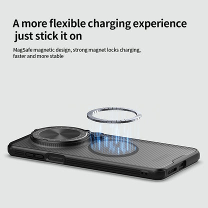 For Huawei Mate 70 NILLKIN CamShield Prop MagSafe Magnetic Translucent PC Phone Case(Black) by NILLKIN