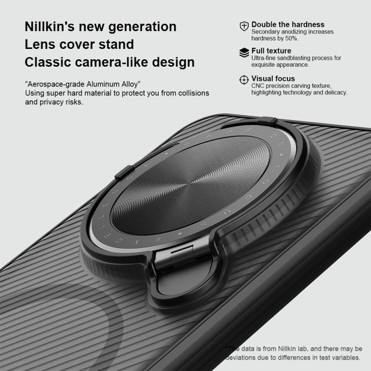 For Huawei Mate 70 NILLKIN CamShield Prop MagSafe Magnetic Translucent PC Phone Case(Black) by NILLKIN