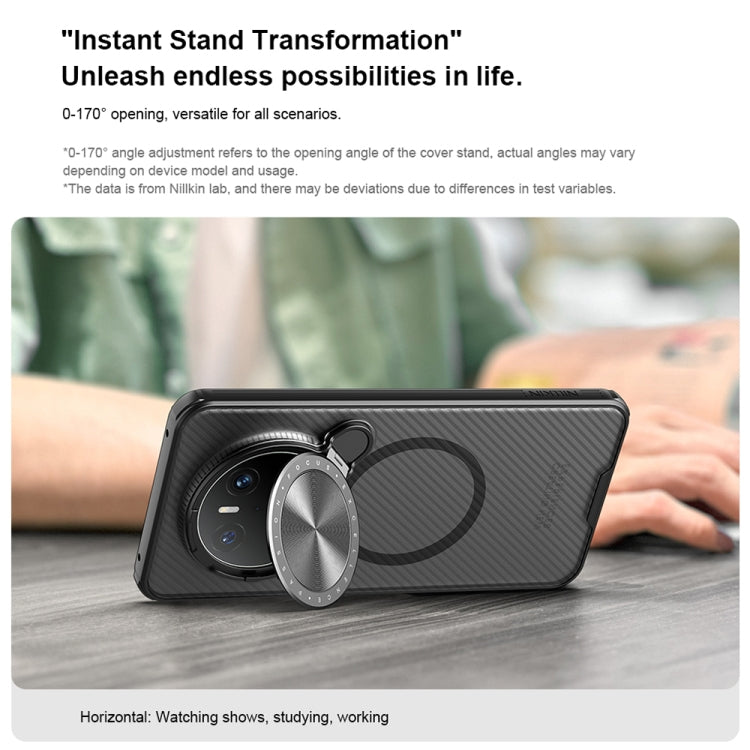 For Huawei Mate 70 NILLKIN CamShield Prop MagSafe Magnetic Translucent PC Phone Case(Black) by NILLKIN