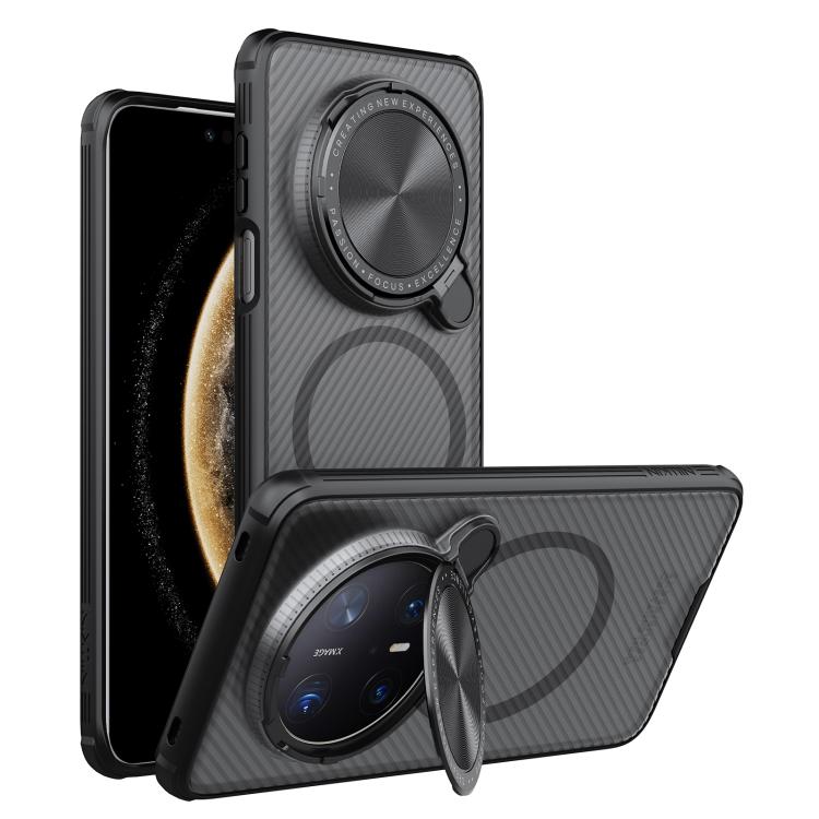 For Huawei Mate 70 Pro / 70 Pro+ NILLKIN CamShield Prop MagSafe Magnetic Translucent PC Phone Case(Black) by NILLKIN