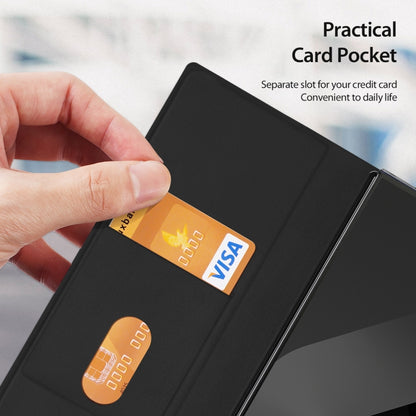 For Samsung Galaxy Z Fold Special DUX DUCIS Bril Series PU + TPU Phone Case(Black) by DUX DUCIS