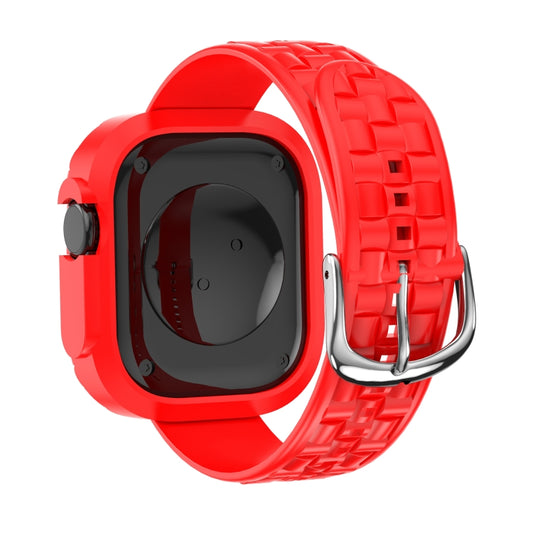 For Apple Watch Ultra 3 / 2 / 1 49mm TPU Case Integrated Watch Band(Red) by bashfashion