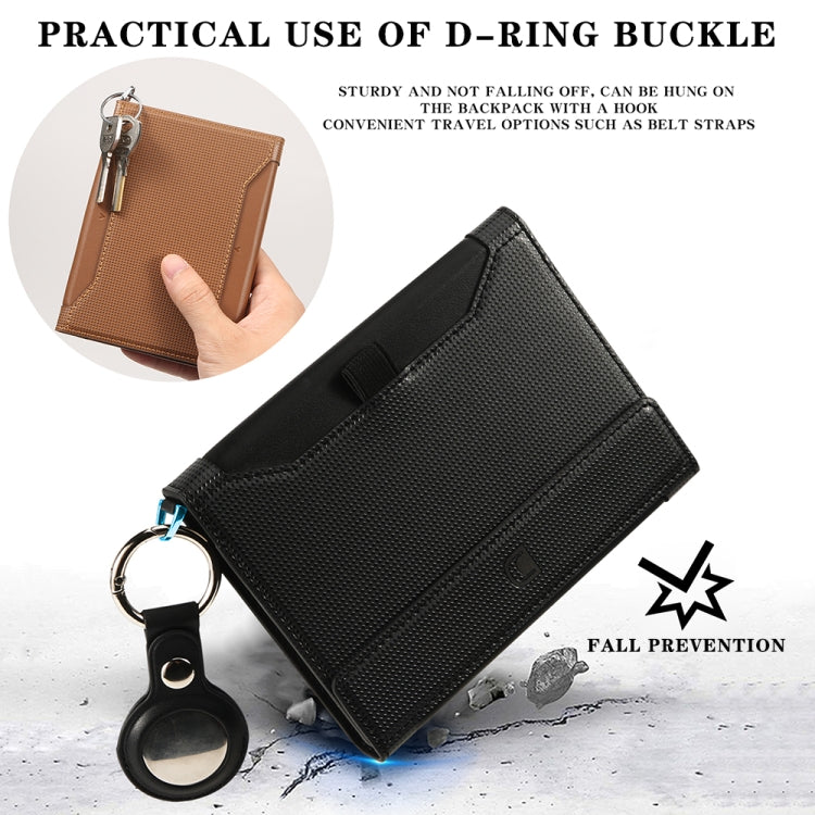 Multifunctional Travel Document Bag RFID Anti-Theft Passport Book(Black) by bashfashion