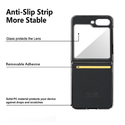 For Samsung Galaxy Z Flip6 / Flip7 FE VIETAO Crazy Horse Texture PU Phone Case(Black) by VIETAO