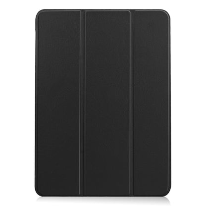 For iPad Air 11 2024 / 2022 / 2020 10.9 Custer Texture Horizontal Flip Leather Case with Three-folding Holder & Sleep / Wake-up Function(Black) by bashfashion
