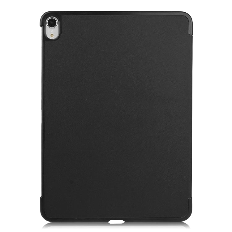 For iPad Air 11 2024 / 2022 / 2020 10.9 Custer Texture Horizontal Flip Leather Case with Three-folding Holder & Sleep / Wake-up Function(Black) by bashfashion