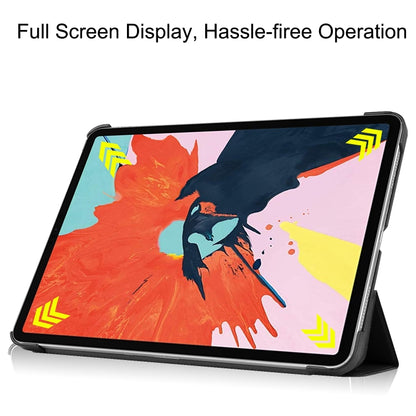 For iPad Air 11 2024 / 2022 / 2020 10.9 Custer Texture Horizontal Flip Leather Case with Three-folding Holder & Sleep / Wake-up Function(Black) by bashfashion