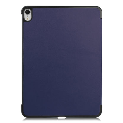 For iPad Air 11 2024 / 2022 / 2020 10.9 Custer Texture Horizontal Flip Leather Case with Three-folding Holder & Sleep / Wake-up Function(Dark Blue) by bashfashion
