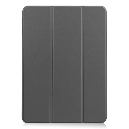 For iPad Air 11 2024 / 2022 / 2020 10.9 Custer Texture Horizontal Flip Leather Case with Three-folding Holder & Sleep / Wake-up Function(Grey) by bashfashion