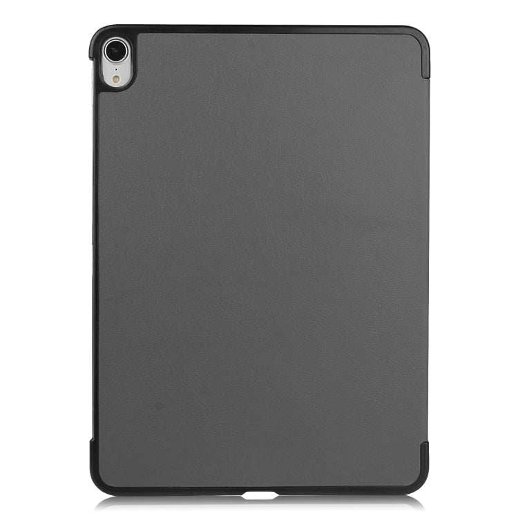 For iPad Air 11 2024 / 2022 / 2020 10.9 Custer Texture Horizontal Flip Leather Case with Three-folding Holder & Sleep / Wake-up Function(Grey) by bashfashion