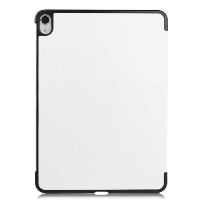 For iPad Air 11 2024 / 2022 / 2020 10.9 Custer Texture Horizontal Flip Leather Case with Three-folding Holder & Sleep / Wake-up Function(White) by bashfashion