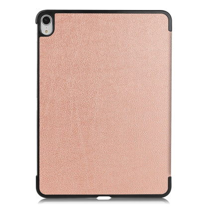 For iPad Air 11 2024 / 2022 / 2020 10.9 Custer Texture Horizontal Flip Leather Case with Three-folding Holder & Sleep / Wake-up Function(Rose Gold) by bashfashion