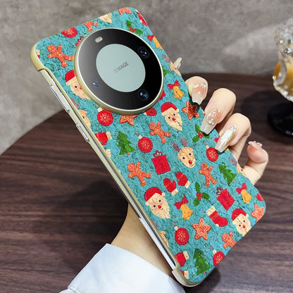 For Huawei Mate 60 Pro Denior A18 Paint MagSafe Phone Case(Blue Christmas) by Denior