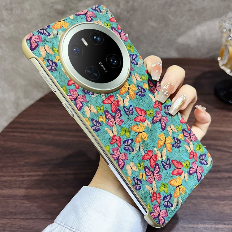 For Huawei Mate 70 Denior A18 Paint MagSafe Phone Case(Blue Butterflies) by Denior