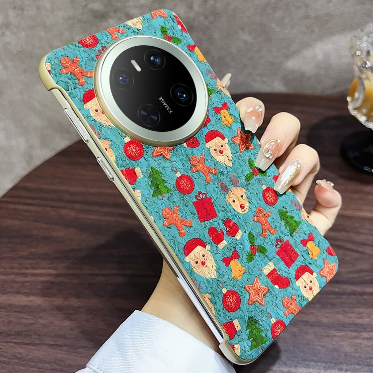 For Huawei Mate 70 Denior A18 Paint MagSafe Phone Case(Blue Christmas) by Denior