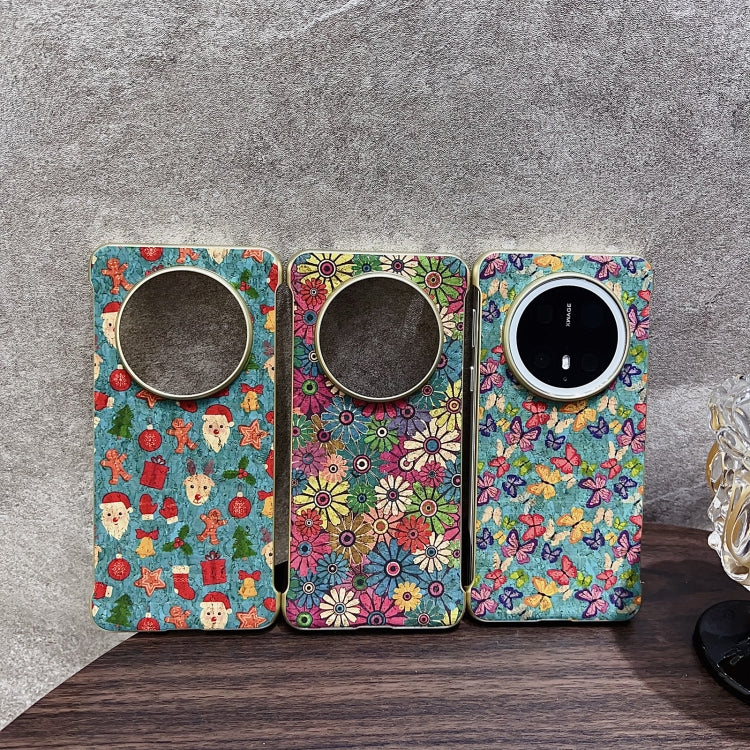 For Huawei Mate 60 Pro Denior A18 Paint MagSafe Phone Case(Blue Christmas) by Denior