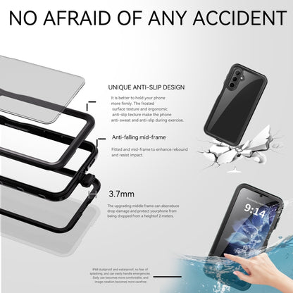 For Samsung Galaxy A16 5G / 4G RedPepper IP68 Waterproof PC Hybrid TPU Phone Case(Black) by RedPepper