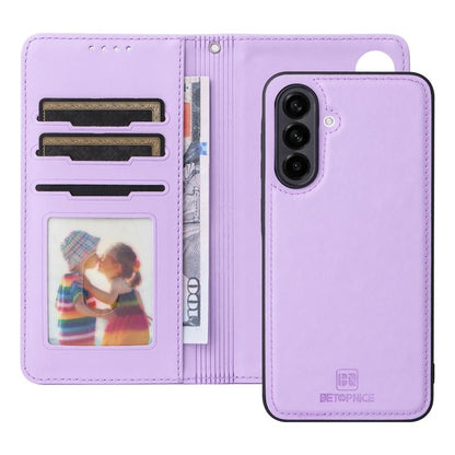 For Samsung Galaxy A56 5G BETOPNICE BN-005 2 in 1 Detachable Imitate Genuine Leather Phone Case(Light Purple) by BETOPNICE