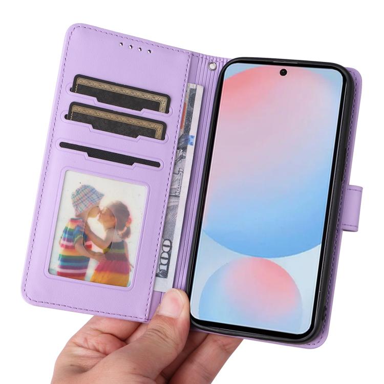 For Samsung Galaxy A56 5G BETOPNICE BN-005 2 in 1 Detachable Imitate Genuine Leather Phone Case(Light Purple) by BETOPNICE