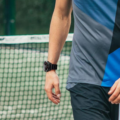 For Garmin 26mm Three-beads Titanium Alloy Push Buckle Metal Quick Release Watch Band(Black) by bashfashion