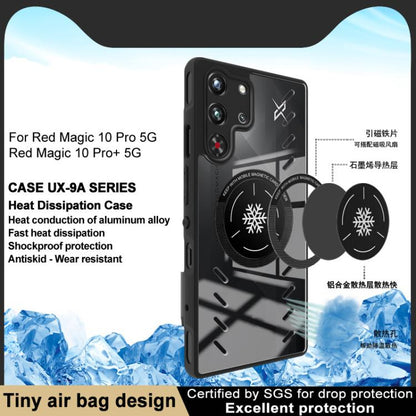 For ZTE nubia Red Magic 10 Pro imak UX-9A Series Four-corner Airbag Shockproof Heat Dissipation Phone Case by imak