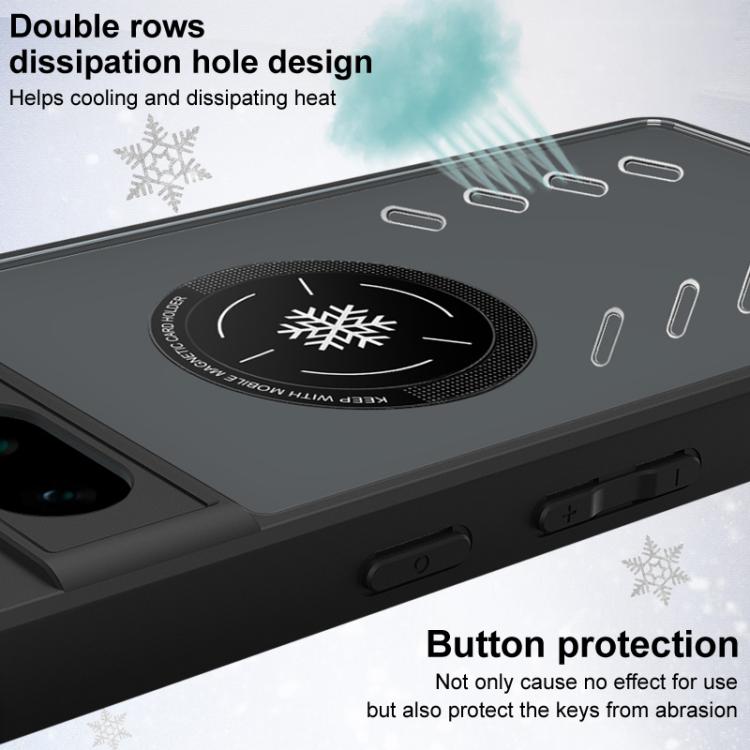 For ZTE nubia Red Magic 10 Pro imak UX-9A Series Four-corner Airbag Shockproof Heat Dissipation Phone Case by imak