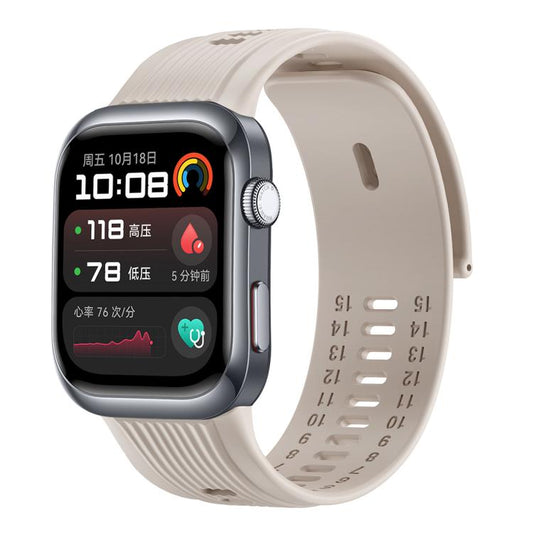 For Huawei Watch D2 Silicone Watch Band Wristband(Grey White) by bashfashion