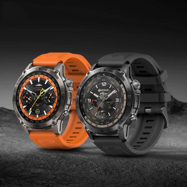 Zeblaze Stratos 2 Plus 1.43 inch Screen 3 ATM Health and Fitness GPS Smart Watch(Graphite Black) by Zeblaze