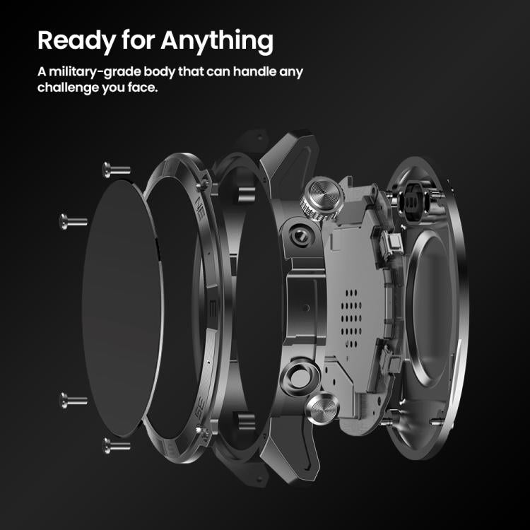 Zeblaze Stratos 2 Plus 1.43 inch Screen 3 ATM Health and Fitness GPS Smart Watch(Graphite Black) by Zeblaze