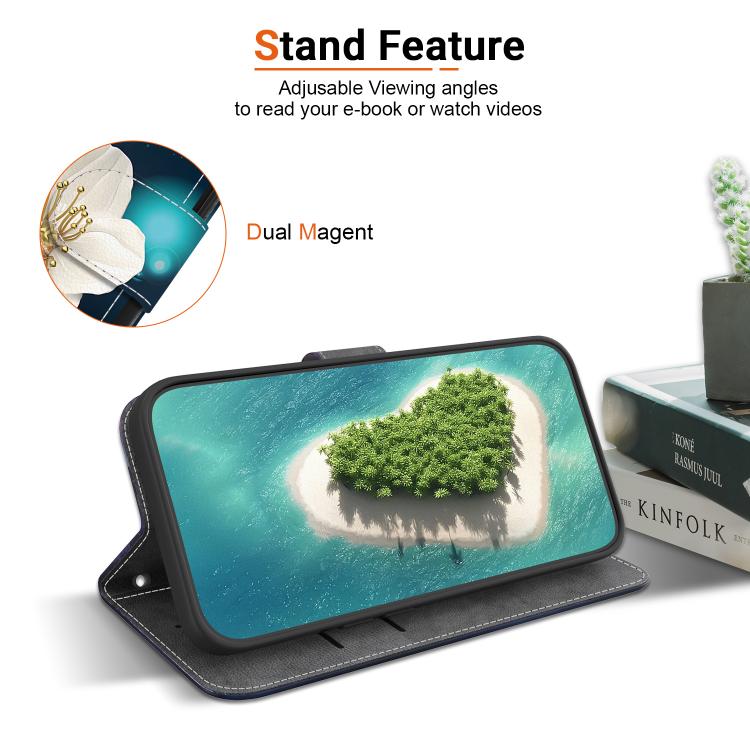 For iPhone 16e Crystal Texture Colored Drawing Leather Phone Case(Magnolia) by bashfashion