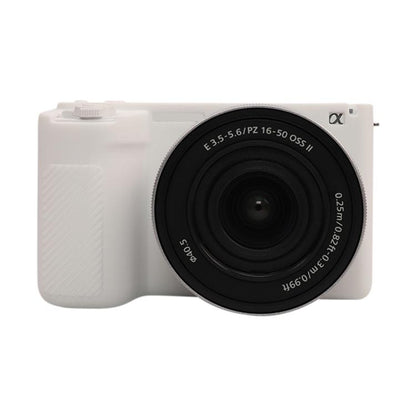 For Sony ZV-E10 II / ZV-E10M2 Glossy Soft Silicone Protective Case(White) by bashfashion
