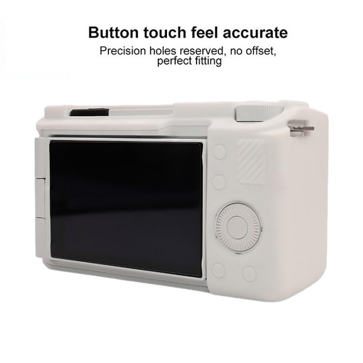 For Sony ZV-E10 II / ZV-E10M2 Glossy Soft Silicone Protective Case(White) by bashfashion