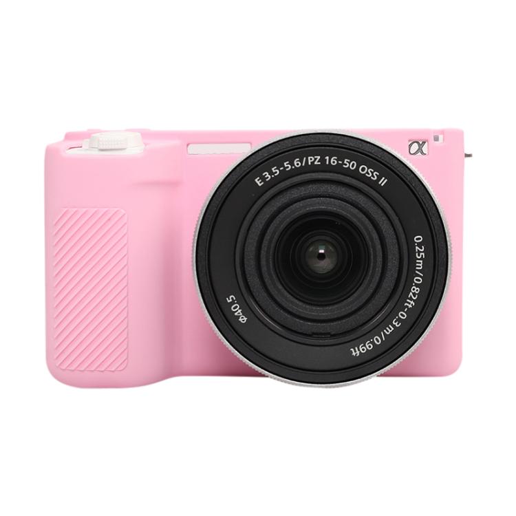 For Sony ZV-E10 II / ZV-E10M2 Glossy Soft Silicone Protective Case(Pink) by bashfashion
