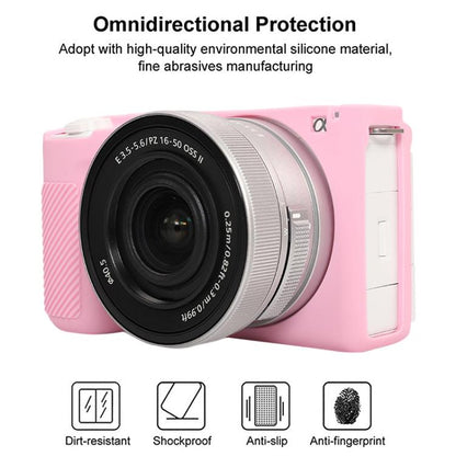 For Sony ZV-E10 II / ZV-E10M2 Glossy Soft Silicone Protective Case(Pink) by bashfashion