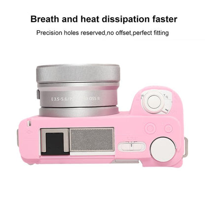For Sony ZV-E10 II / ZV-E10M2 Glossy Soft Silicone Protective Case(Pink) by bashfashion