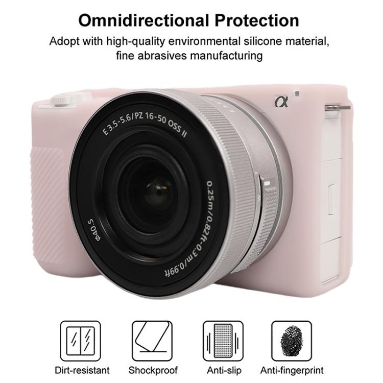 For Sony ZV-E10 II / ZV-E10M2 Glossy Soft Silicone Protective Case(Jelly Pink) by bashfashion