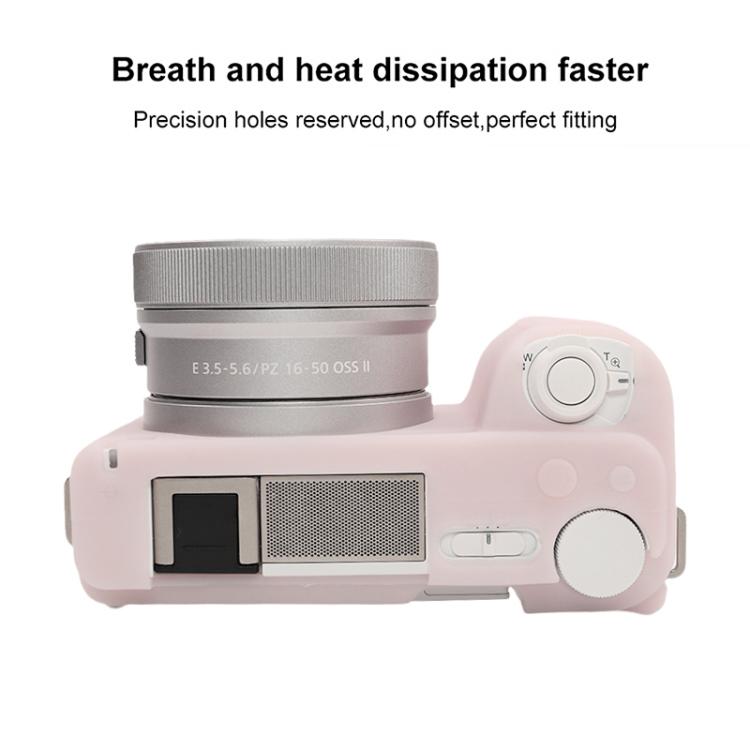 For Sony ZV-E10 II / ZV-E10M2 Glossy Soft Silicone Protective Case(Jelly Pink) by bashfashion