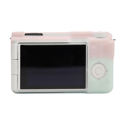For Sony ZV-E10 II / ZV-E10M2 Glossy Soft Silicone Protective Case(Jelly Pink Green) by bashfashion