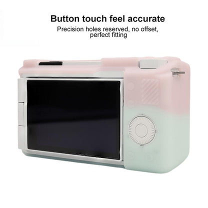 For Sony ZV-E10 II / ZV-E10M2 Glossy Soft Silicone Protective Case(Jelly Pink Green) by bashfashion
