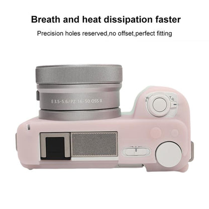 For Sony ZV-E10 II / ZV-E10M2 Glossy Soft Silicone Protective Case(Jelly Pink Green) by bashfashion