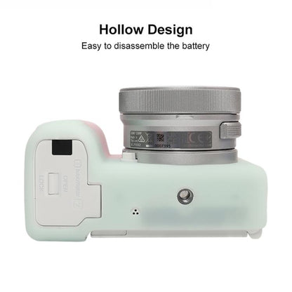 For Sony ZV-E10 II / ZV-E10M2 Glossy Soft Silicone Protective Case(Jelly Pink Green) by bashfashion