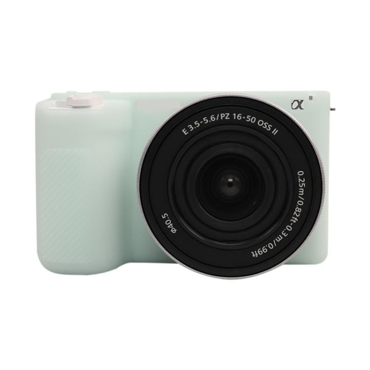 For Sony ZV-E10 II / ZV-E10M2 Glossy Soft Silicone Protective Case(Jelly Green) by bashfashion