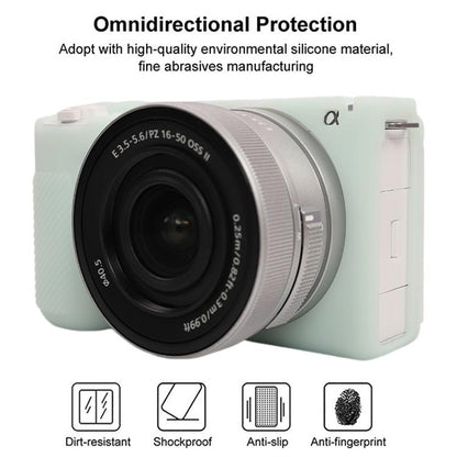 For Sony ZV-E10 II / ZV-E10M2 Glossy Soft Silicone Protective Case(Jelly Green) by bashfashion