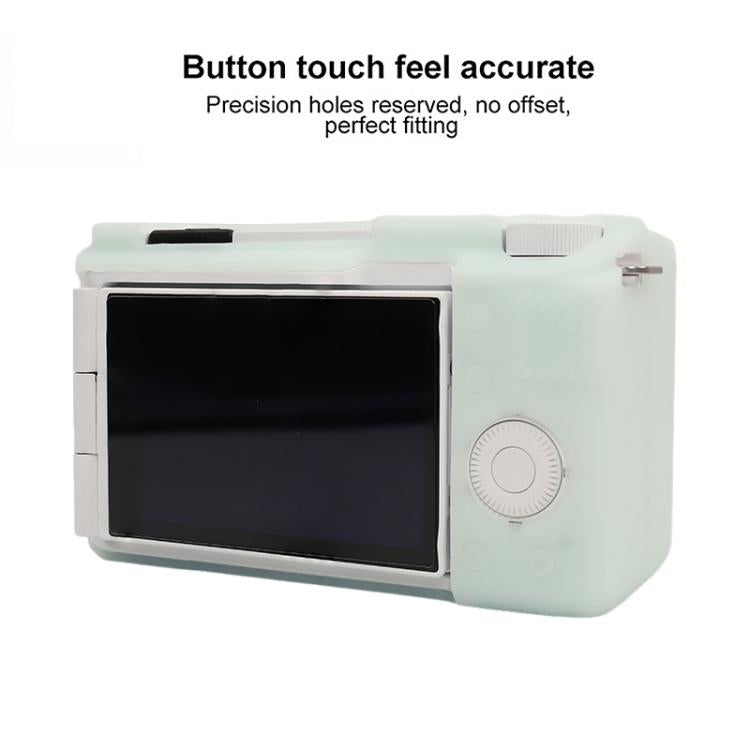 For Sony ZV-E10 II / ZV-E10M2 Glossy Soft Silicone Protective Case(Jelly Green) by bashfashion