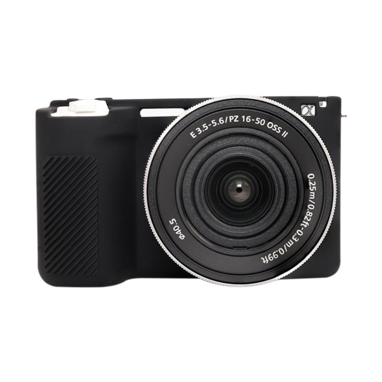 For Sony ZV-E10 II / ZV-E10M2 Glossy Soft Silicone Protective Case(Black) by bashfashion